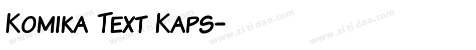 Komika Text Kaps字体转换